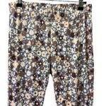 Daisy Del Sol Floral Flare Bell Bottom Pull On Legging Pants High Rise Womens S Gray Photo 7