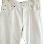 AGOLDE Lana Straight Leg Jeans in Drum Cream Ivory Size 32 Photo 3