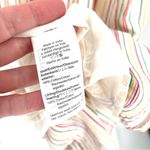 Madewell Button-Back Tiered Textural Rainbow Stripe Sun Summer Casual Dress Photo 8