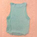 American Eagle  light blue/teal ribbed tank top Photo 2