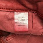 SO  Womens Denim Jean Shorts Low Rise Favorite Midi Stretch Rust Red Size 1 Photo 3