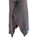 Athleta  Rest Day Asymmetrical Hem Sweater Gray Silk Pima Cotton Blend Womens Med Photo 5