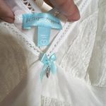 Betsey Johnson White Lace Flutter Babydoll Chemise S Photo 3
