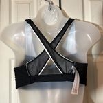 Victoria's Secret  Sport Black and Silver Halter Top Racerback Sports Bra M Photo 13