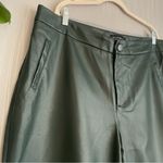 Eloquii  Classic Fit Slim Faux Leather Pant Women’s Size 16 Green Photo 9