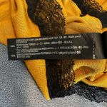 ZARA  Knit Mustard Yellow Black Lace Camisole Top. Small. Soft. Stretchy. Sexy. Photo 10