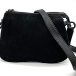 La Diva Crossbody Bag Purse Suede Leather Tasseled Boho Minimalist Grunge Gothic Black Photo 15