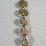 Vintage 60s Gold Mod Medallion Necklace | Sharon Tate Style Photo 5