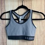 Under Armour  Black and Gray Compression Sports Bra Photo 0