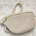 Cream Leather Sling Bag White Photo 2