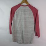 Old Navy  M Berry Red Gray Baseball Top Photo 3