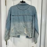 Wild Fable Light Blue Distressed Denim Jacket Photo 2