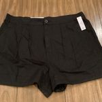 Joie Black linen pleated shorts nwt size large new XL Photo 1