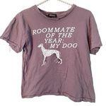 Wildfox  Size Small Grey Dog Roommate of the Year T-shirt Pet Dalmatian Photo 0