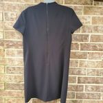 Alice + Olivia Seamed V-Neck Boxy Dress in Black Photo 6