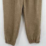 ZARA High Rise Waist Jogger Pants Ankle Zipper Beige Pull On Women’s Size Small Photo 4