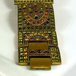 Heidi Daus “Once Upon A Time” Square Art Deco Watch Gold Photo 7