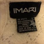 IMARI SOFT CREME COLORED SWEATER LAMBSWOOL ANGORA NYLON SIZE LARGE TUNIC LENGTH Photo 6