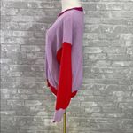 Pink Martini  Red and Purple Colorblock Mia Sweater Photo 2
