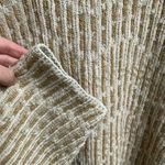 Free People Beach Oversized Grandpa Sweater XL Womens Tan Blush Pullover Crew Photo 4