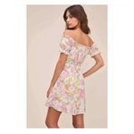 ASTR tie dye pastel off shoulder mini dress Photo 1