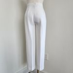 American Vintage Vintage 90s High Waist White Trousers Minimalist Straight Leg Dress Pants 8 Photo 4