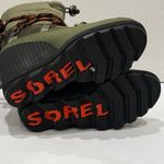 Sorel Women's 6 Kinetic Wedge Winter Snow Boots Green Camo Lace Up Waterproof Photo 8