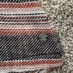 Roxy cream, black & red striped knit hooded pullover top size M Photo 5