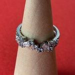 Bomb Party RBP5286 “This Love is Endless” Aqua Blue CZ on Rhodium Sz 7 Ring NWT Photo 0