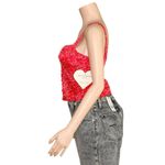 For Love & Lemons  Chianti Top, Red Roses, Small Photo 7