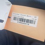 NWT LA LIGNE Crochet Stitch Knit Skirt Navy Cream Blue Size XS Photo 2