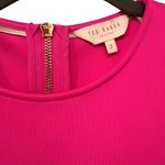 Ted Baker London Fresh Start Swing Mini Dress Pink Scalloped Hem, Sz US 6 Photo 11