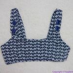 NEW Seea‎ Free People Seea Georgia Surf Top in navy mini chevron, M Blue Size M Photo 2
