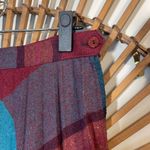 American Vintage VTG Plaid Pleated Wool Skirt Midi Skirt Red Multi 60’s-70’s Union Made Academia Photo 5