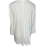 J.Jill  White Lace‎ Front Knit 3/4 Sleeve Floral Top Size Small Photo 6