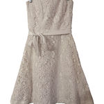 Lilly Pulitzer  Sienna Strapless Lace Dress  Ribbon Belt Party Wedding Size 8 Photo 0