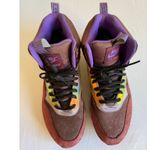 Nike  sz 8.5 Women Air Max 1 Mid Sneaker Boot Deep Burgundy Iridescent Streetwear Photo 6