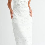 Petal and Pup laser cut floral scalloped maxi dress nwot size small Photo 0