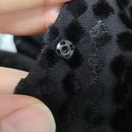 L'Agence  Black Wrap Sheer Blouse Size Small‎ Photo 6