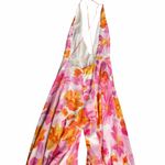 NEW Sau Lee Juliana Floral Wide Leg Jumpsuit Size 6 Pink Photo 8