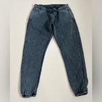 Talentless  Acid Wash Jogger Sweatpants in Blue Size Mesium Photo 1