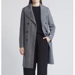 SOIA & KYO  Safira Double Breasted Wool Herringbone‎ Coat, Black/Gray Medium NWT Photo 11