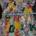 Unbranded Colorful Sequined Alphabet Letters Formal Ladies Party Dress size L Yellow Size L Photo 7