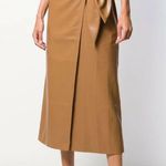 NWT Nanushka Amas Faux Leather Skirt in Camel Brown Tan Size XS Photo 0