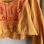 Free People  Embroidered Iggie Woven Crop Top Cairo Combo Photo 5