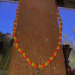 Handmade sunset sun beaded hippie necklace 🌞 Photo 0