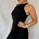 ZARA Midi Long Maxi Cotton Classic Little Black Dress Photo 1