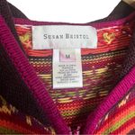 Susan Bristol Vintage  Rainbow Knit Jacket Photo 4