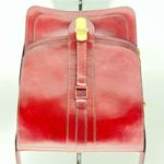 Saks 5th Avenue SaKs Fifth Avenue Burgundy Leather Messenger Style Shoulder Bag w/Double Flap Photo 1