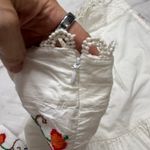 Farm Rio  Pitanga Embroidery Mini Skirt Size XL Off White New Crochet Birds Photo 6